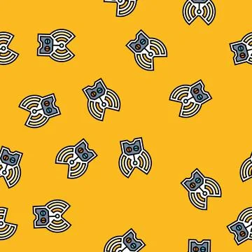 Remote control vector seamless pattern Stock Illustration