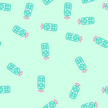 Remote control vector seamless pattern 스톡 일러스트
