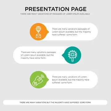 Remote control, View, Air balloon presentation Stock Illustration