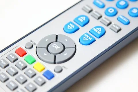 Remote control on white background Foto stock