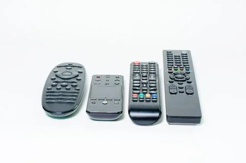 Remote control on a white background Stock Photos