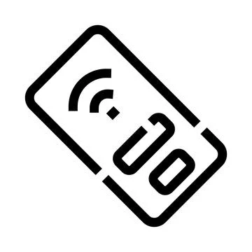 Remote control wireless signal device icon concept Stock Illustration