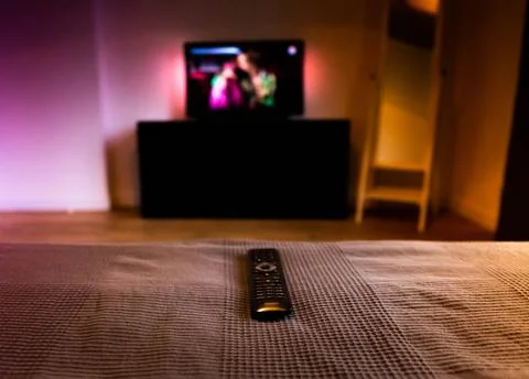 Remote Control for Wireless Smart Television, DVD, DVB-T2, K1, KI Plus, KI... Stock Photos