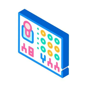 Remote controle isometric icon vector illustration sign 스톡 일러스트