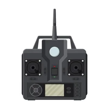 Remote controll for car, drone, fly and toy. Stock Illustration