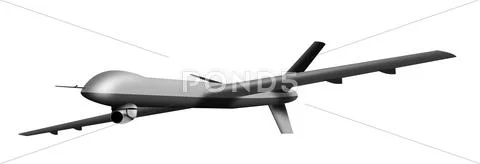 Remote controlled drone aircraft Stock Illustration