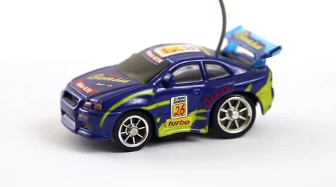 Remote controlled toy car Vídeo Stock 58656537