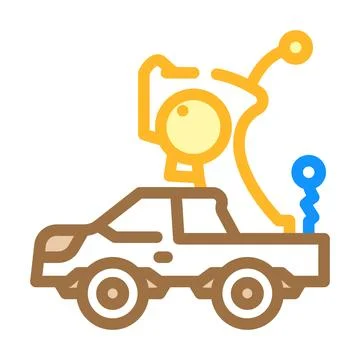 Remote controlled toy child color icon vector illustration Stock Illustration