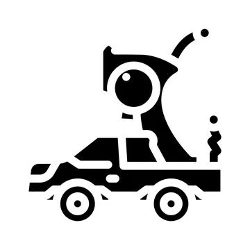Remote controlled toy child glyph icon vector illustration Stock Illustration