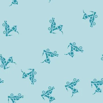 Remote controlled toy child glyph vector seamless pattern Stock Illustration