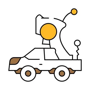 Remote controlled toy child icon color illustration Stock Illustration