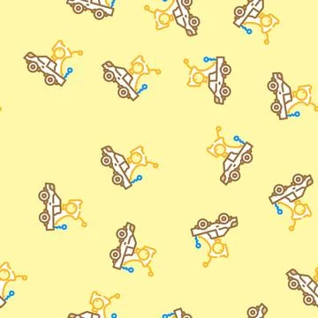 Remote controlled toy child vector seamless pattern Stock Illustration