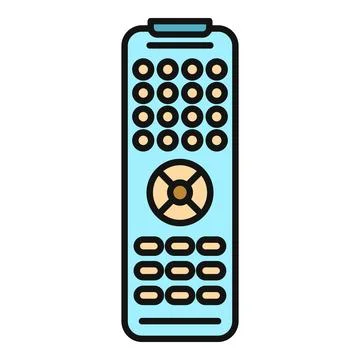 Remote controller cartoon icon navigating television channels イラスト素材
