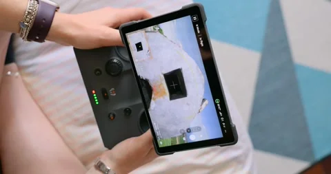 Remote Controller For High-end Drones Stock Footage 337866223