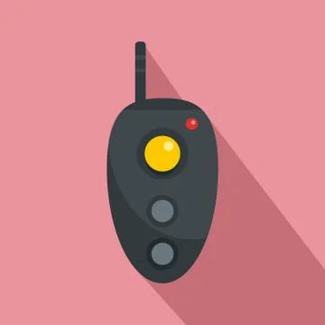 Remote controller icon, flat style Stockillustratie