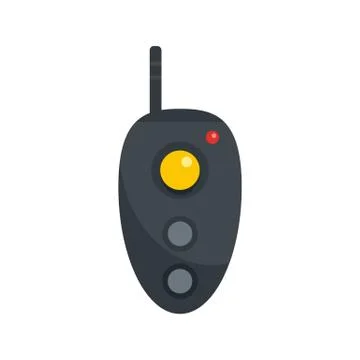 Remote controller icon, flat style Illustrazione stock
