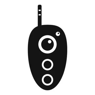 Remote controller icon, simple style Illustrazione stock
