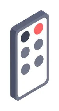 Remote controller illustration isometric icon Illustrazione stock