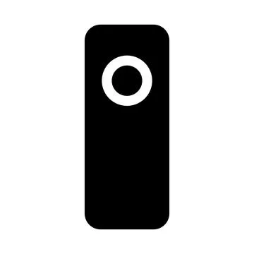 Remote controller silhouette icon. Vector. Illustrazione stock