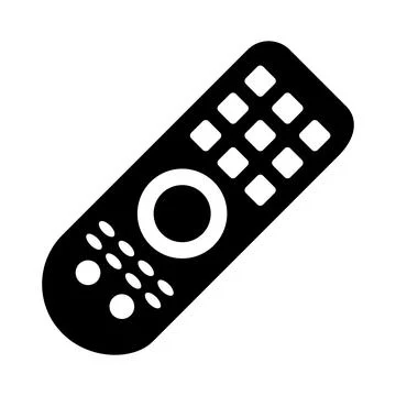 Remote controller vector icon on white background Illustrazione stock