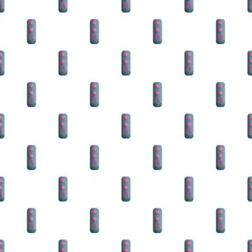 Remote controllers creating seamless technology control pattern Illustrazione stock