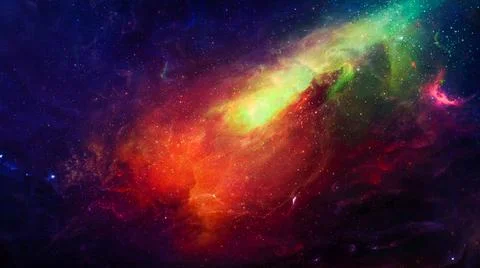 A remote corner of the universe Stock Illustration