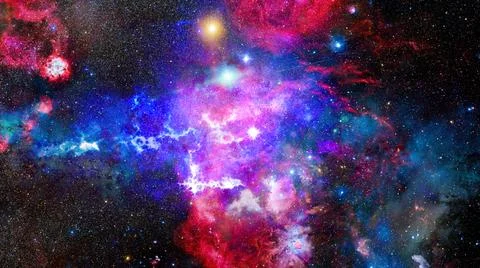 A remote corner of the universe Stock Illustration