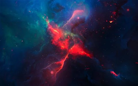 A remote corner of the universe Stock Illustration