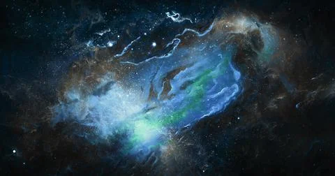 A remote corner of the universe Stock Illustration