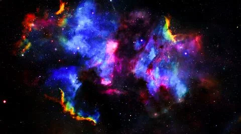 A remote corner of the universe Stock Illustration