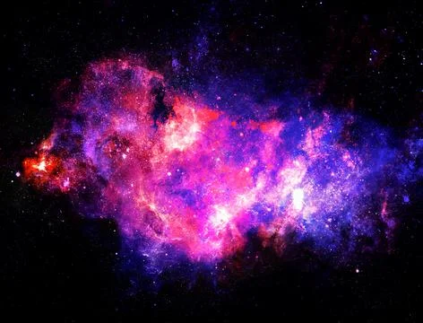 A remote corner of the universe Stock Illustration