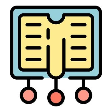 Remote education icon vector flat Stock Illustration