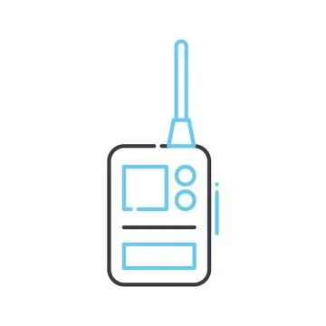 Remote flash line icon, outline symbol, vector illustration, concept sign 스톡 일러스트
