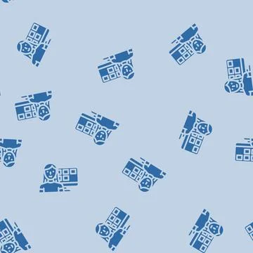 Remote freelancing glyph vector seamless pattern Stock Illustration