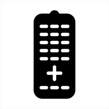 Remote glyph icon vector illustration isolated on white background Stock Illustration