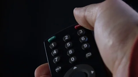 Remote in hand Stock Footage 105881169