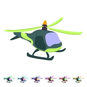 Remote helicopter toy vector cartoon graphic Stock Illustration