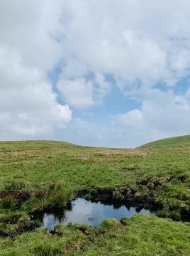 Remote hole in the ground Stock Photos