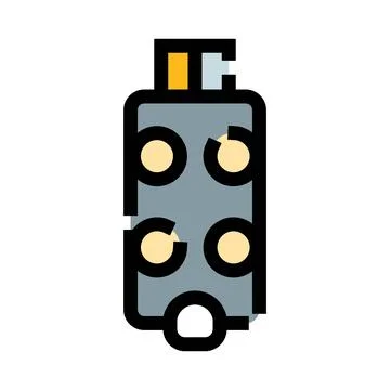 Remote hub device controlling smart home automation systems Ilustração Stock