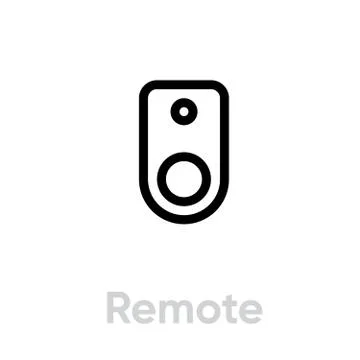 Remote Icon. Editable Vector Outline. Stock-Illustration