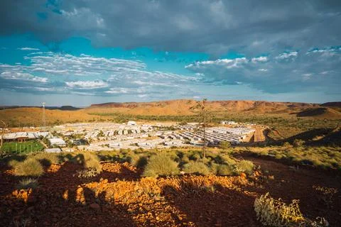 Remote mining camp in pilbara region outback Stock Photos