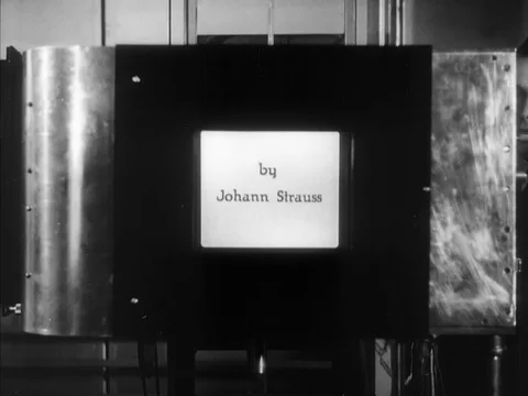 Remote mobile broadcast units promote television sets - 1939 Video stock 93109429