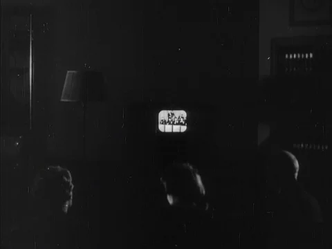 Remote mobile broadcast units promote television sets - 1939 Video stock 93109448