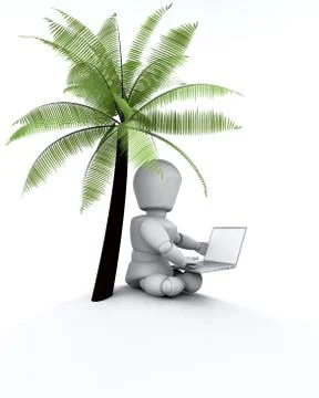 Remote networking Stock Illustration