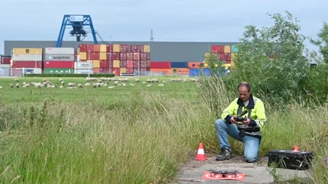 Remote Pilot Stock Footage 156505947