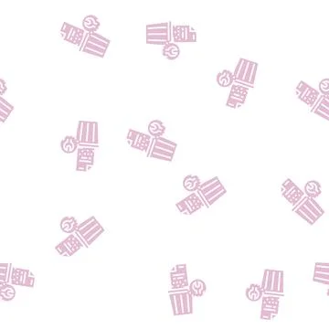 Remote recovery glyph seamless pattern 스톡 일러스트
