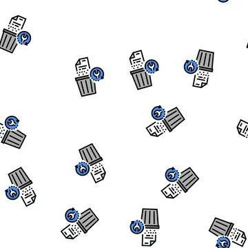 Remote recovery vector seamless pattern Stock Illustration