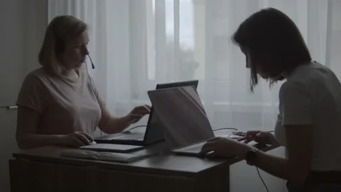 Remote remote work Video stock 155499781