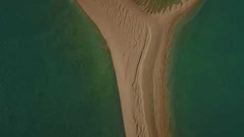Remote sand island Stock Footage 116654237