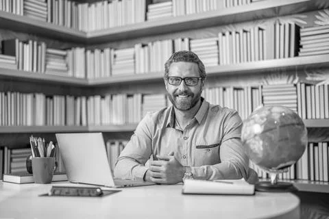 Remote school education. teacher teaching online remote. remote private teaching Stock Photos